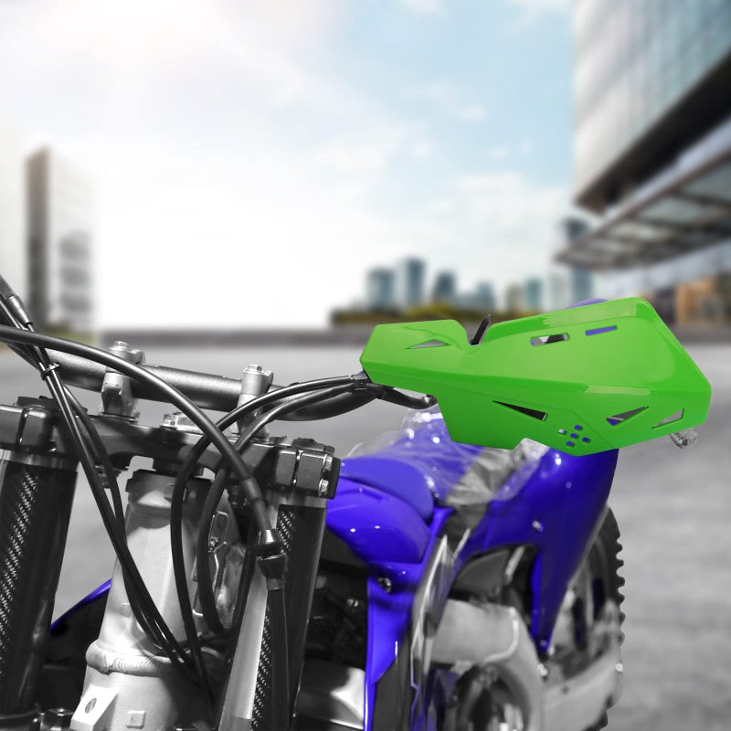 PRO CAKEN Universal 7/8"" 22mm and 1 1/8"" 28mm Handle Bar Hand Guards Nylon Bracket for Dirt Bike Motocross ATV for SX SXF EXC XCW-Green - Image 4